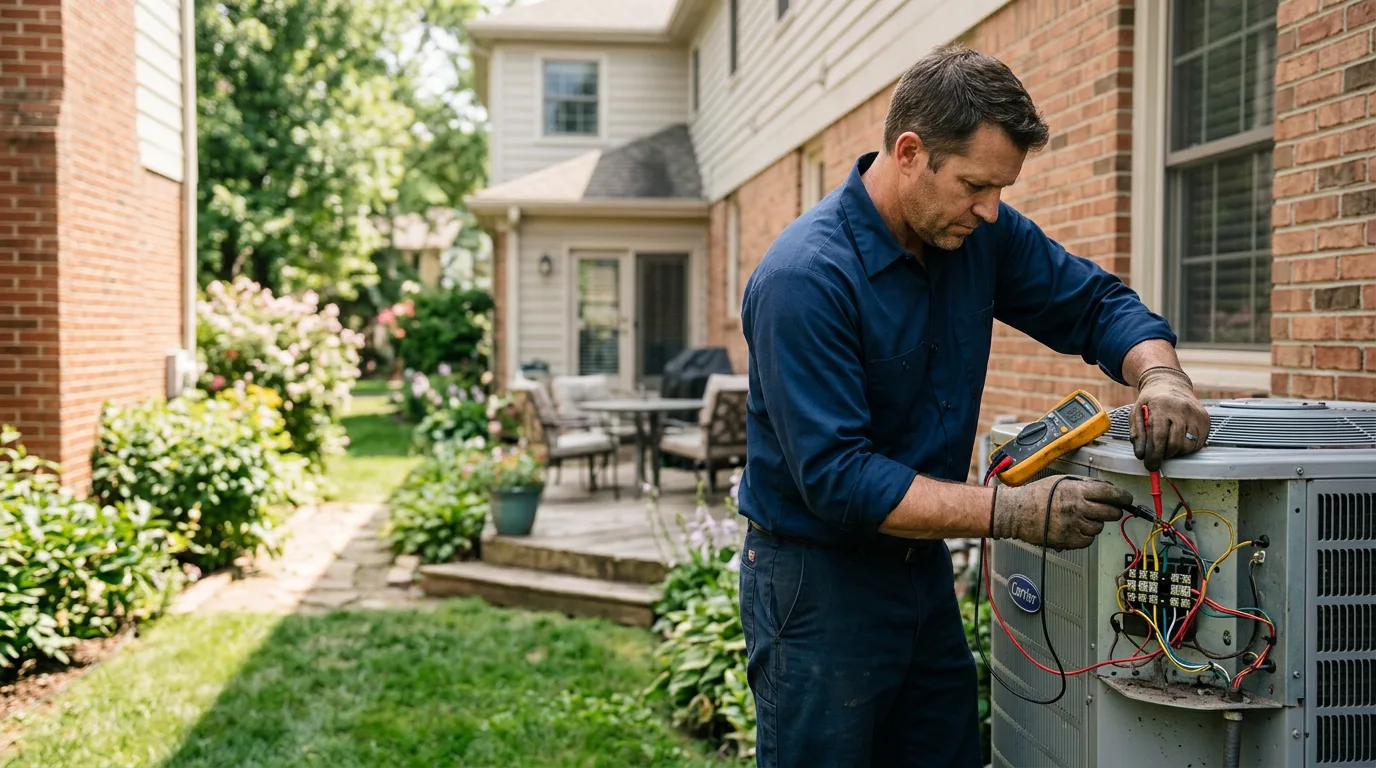 HVAC technician working near Blomkest, MN